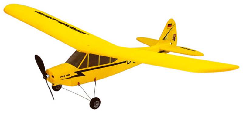 Piper J-3 ARF m/RC, motor og akkus