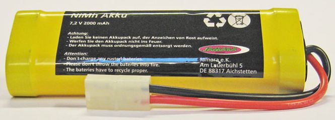 Hovedbilde Akku Racing Pack 7,2V, 2000mAh. NiMh