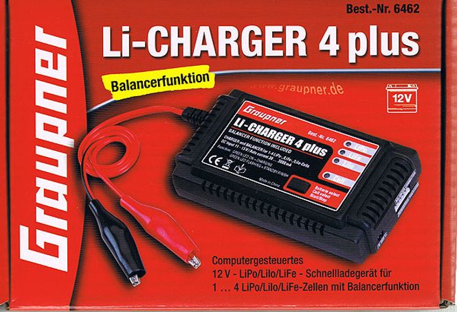 Hovedbilde Lader Li-Carger 4 Plus LiPo/LiLo/LiFe