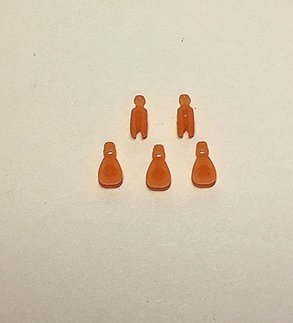 Hovedbilde Blokk enkel liten 7x4x3 mm. 5 stk.